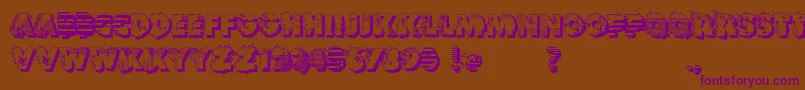 VtksReversoOptionB Font – Purple Fonts on Brown Background