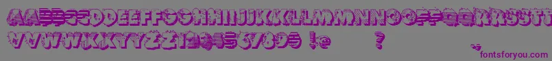 Шрифт VtksReversoOptionB – фиолетовые шрифты на сером фоне