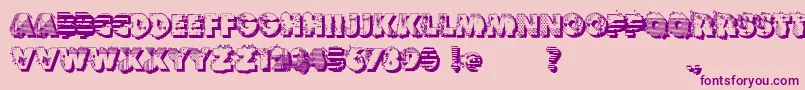Шрифт VtksReversoOptionB – фиолетовые шрифты на розовом фоне