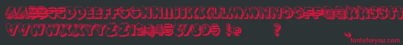 VtksReversoOptionB Font – Red Fonts on Black Background