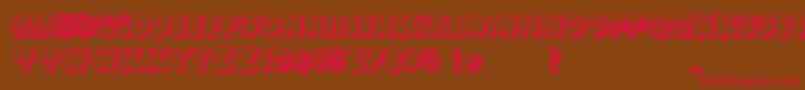 VtksReversoOptionB Font – Red Fonts on Brown Background