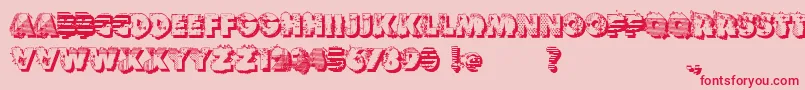 VtksReversoOptionB Font – Red Fonts on Pink Background