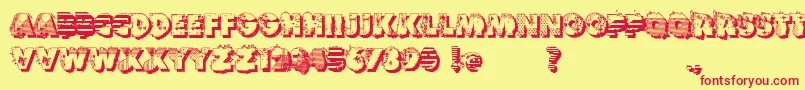 VtksReversoOptionB Font – Red Fonts on Yellow Background