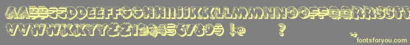 Шрифт VtksReversoOptionB – жёлтые шрифты на сером фоне