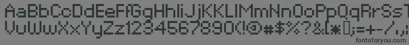 XpaiderPixelExplosion02 Font – Black Fonts on Gray Background