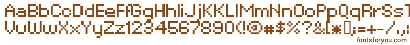 XpaiderPixelExplosion02 Font – Brown Fonts