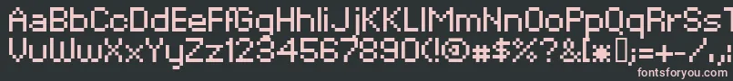 XpaiderPixelExplosion02 Font – Pink Fonts on Black Background