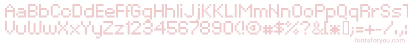 フォントXpaiderPixelExplosion02 – ピンクのフォント