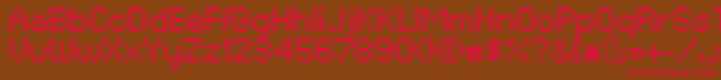 XpaiderPixelExplosion02 Font – Red Fonts on Brown Background
