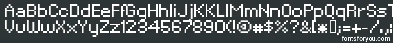フォントXpaiderPixelExplosion02 – 白い文字