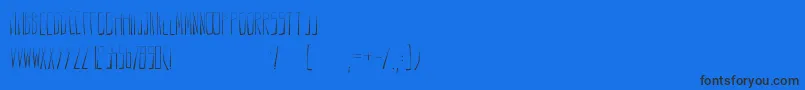 Anodin Font – Black Fonts on Blue Background