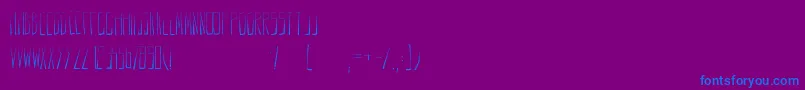 フォントAnodin – 紫色の背景に青い文字