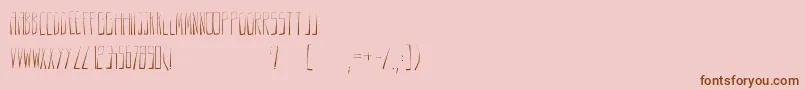 Anodin Font – Brown Fonts on Pink Background