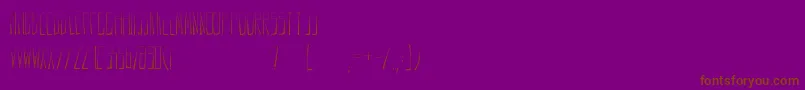 Anodin Font – Brown Fonts on Purple Background