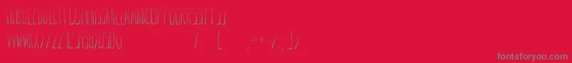 Anodin Font – Gray Fonts on Red Background