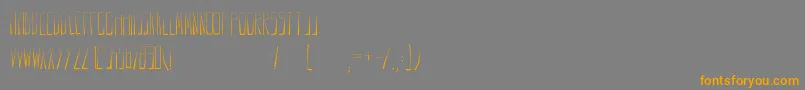 Anodin Font – Orange Fonts on Gray Background