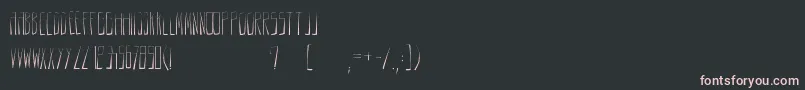 Шрифт Anodin – розовые шрифты на чёрном фоне