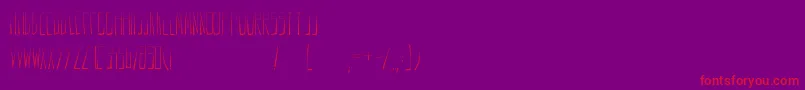 Anodin Font – Red Fonts on Purple Background