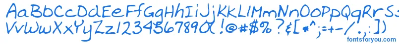 Шрифт OzRegular – синие шрифты