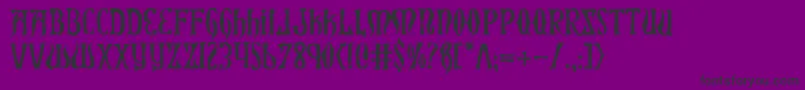 Xiphosh Font – Black Fonts on Purple Background