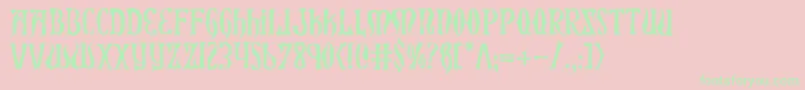 Xiphoshフォントについての詳細 フォントXiphosh – ピンクの背景に緑の文字