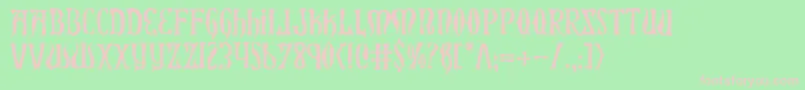 Xiphosh Font – Pink Fonts on Green Background