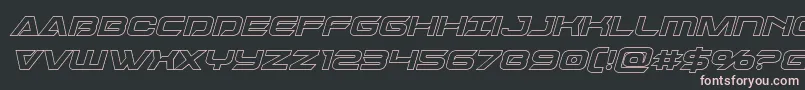 Dameronoutital Font – Pink Fonts on Black Background