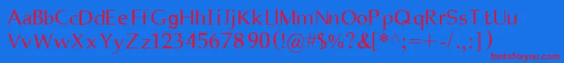 Tamilfix Font – Red Fonts on Blue Background