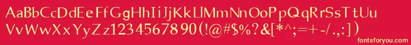 Tamilfix Font – Yellow Fonts on Red Background