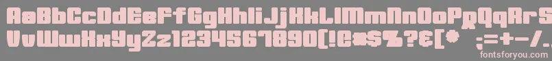 MinervaBold Font – Pink Fonts on Gray Background