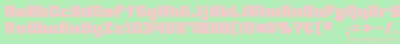 MinervaBold Font – Pink Fonts on Green Background