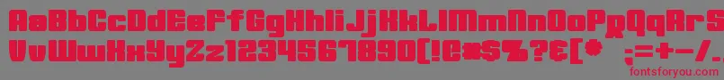 MinervaBold Font – Red Fonts on Gray Background