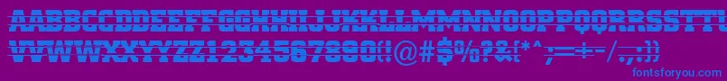 Cityn16 Font – Blue Fonts on Purple Background