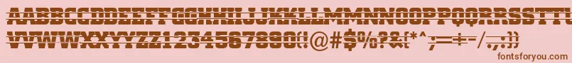 Cityn16 Font – Brown Fonts on Pink Background