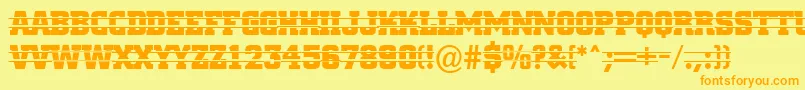 More about Cityn16 Font Cityn16 Font – Orange Fonts on Yellow Background