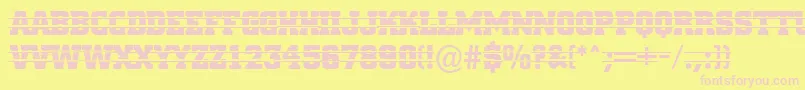 Cityn16 Font – Pink Fonts on Yellow Background