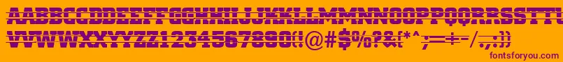 Cityn16 Font – Purple Fonts on Orange Background