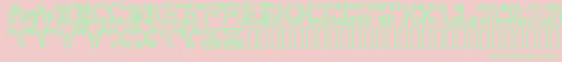 Spazzz-fontti – vihreät fontit vaaleanpunaisella taustalla