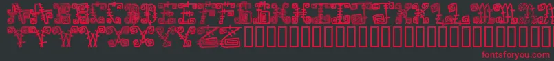 Spazzz Font – Red Fonts on Black Background