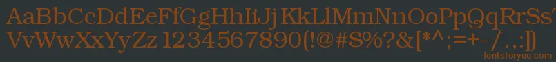 Kacstart Font – Brown Fonts on Black Background