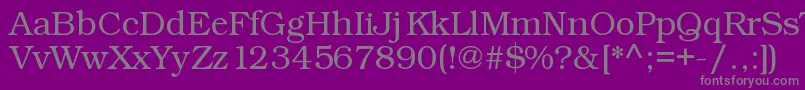 Kacstart Font – Gray Fonts on Purple Background