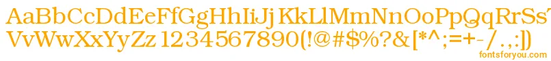 Kacstart Font – Orange Fonts on White Background