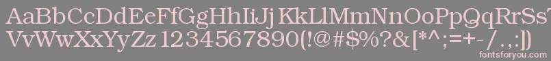 Kacstart Font – Pink Fonts on Gray Background