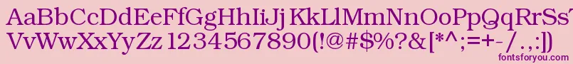 Kacstart Font – Purple Fonts on Pink Background