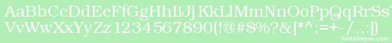 Kacstart Font – White Fonts on Green Background