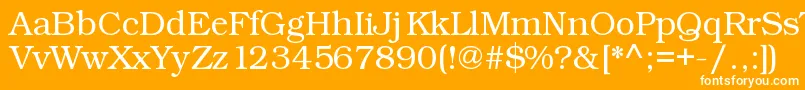 Kacstart Font – White Fonts on Orange Background