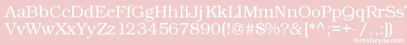 Kacstart Font – White Fonts on Pink Background