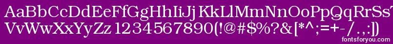 Kacstart Font – White Fonts on Purple Background