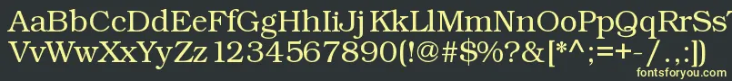 Kacstart Font – Yellow Fonts on Black Background