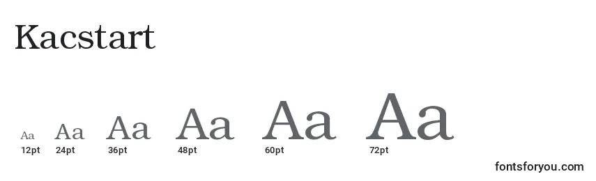 Kacstart Font Sizes